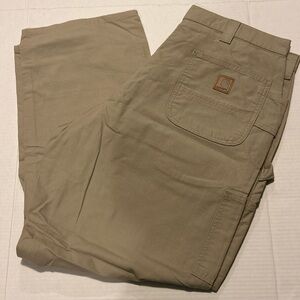NWOT Carhartt Men’s 40x30 Loose Fit Canvas Utility Work Pant Tan B151-TAN